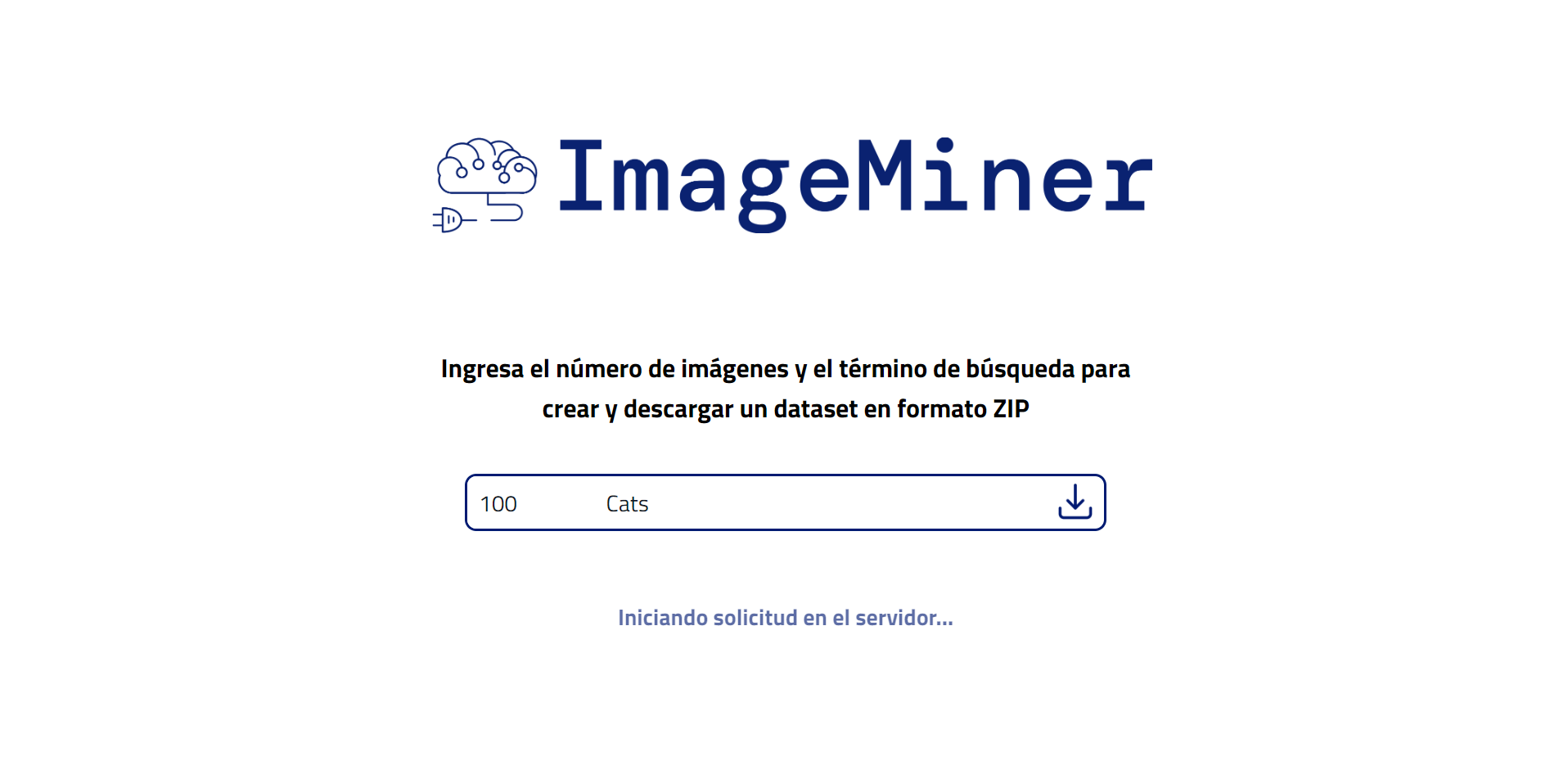 Image Miner front page