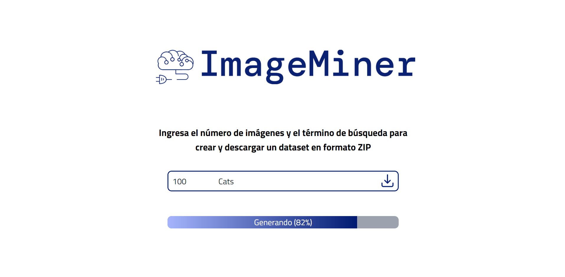 Image Miner front page